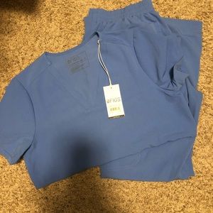 FIGS Scrub set Cecil blue